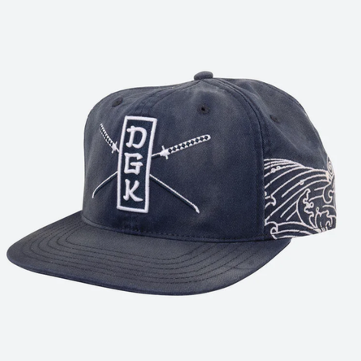 DGK Oceans Snapback Cap - Indigo Blau