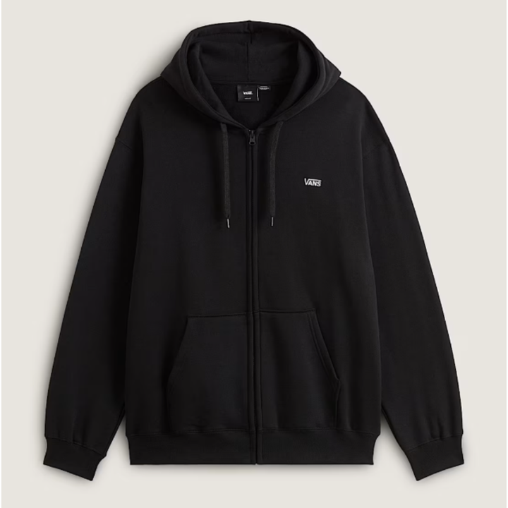 Vans Left Chest 2 Oversized Zip Hoodie - Black