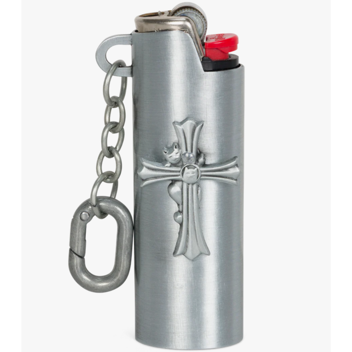 RIPNDIP Nerm Cross Lighter Keychain - Silver