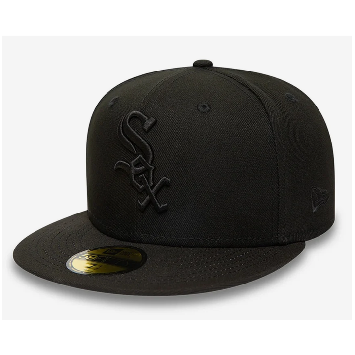 New Era 25203 Chicago White Sox MLB 59FIFTY A-Frame Fitted Cap -Black Black