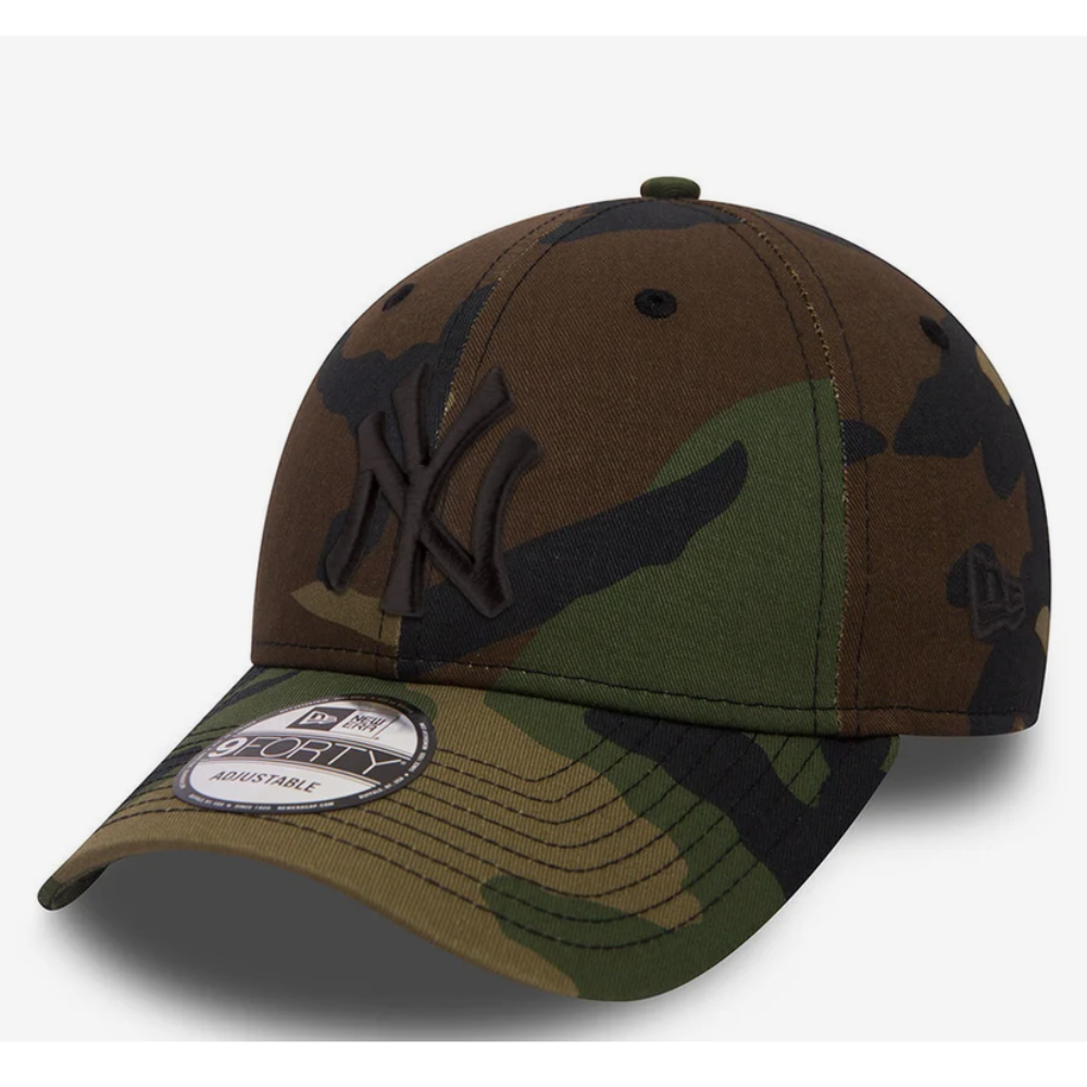 NewEra 37008 New York Yankees League Essential 940 Cap - Camo Green