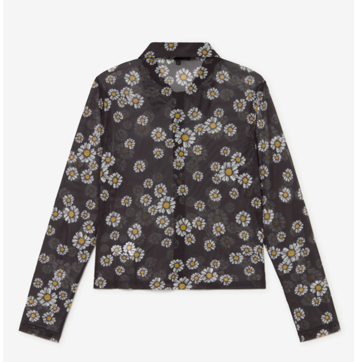 Kaotiko Tüll Belle Epoque Bluse - Black