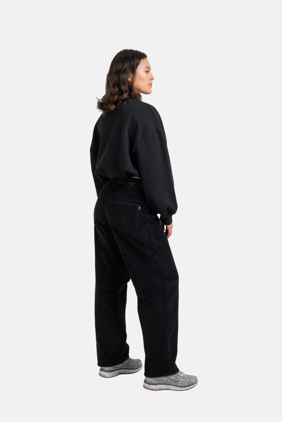 Reell WOMEN CHLOE BAGGY Cord Pants - Black Cord