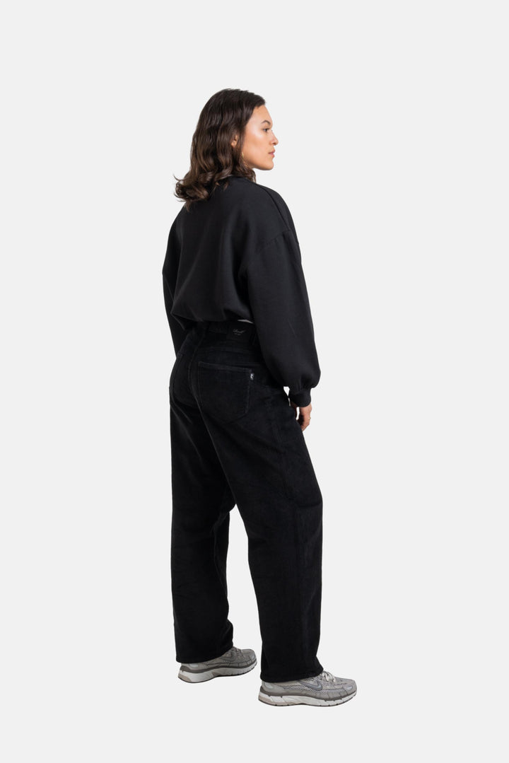 Reell WOMEN CHLOE BAGGY Cord Pants - Black Cord