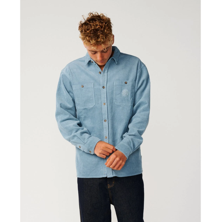 RipCurl Hemd Premium Surf Cord Langarm -  Citadel Blue