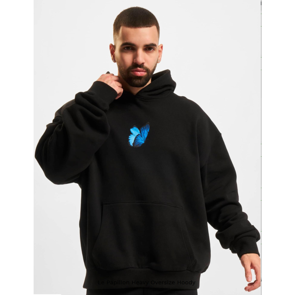 Upscale Le Papillon Heavy Oversize Hoody - Black