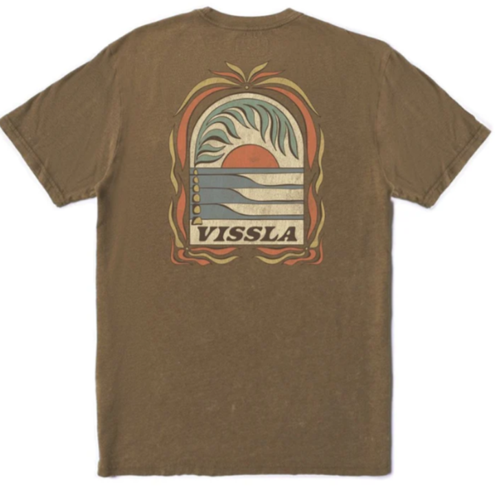 Vissla Canopy Cosmic Wash Tee T-Shirt - Chocolout