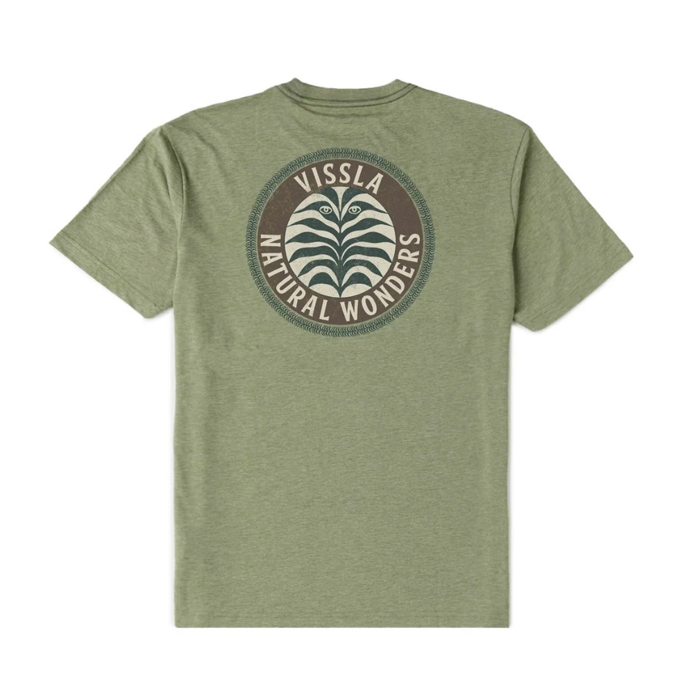Vissla Natural Wonders Comp Lite Eco Drirelease T-Shirt - Sage Heather