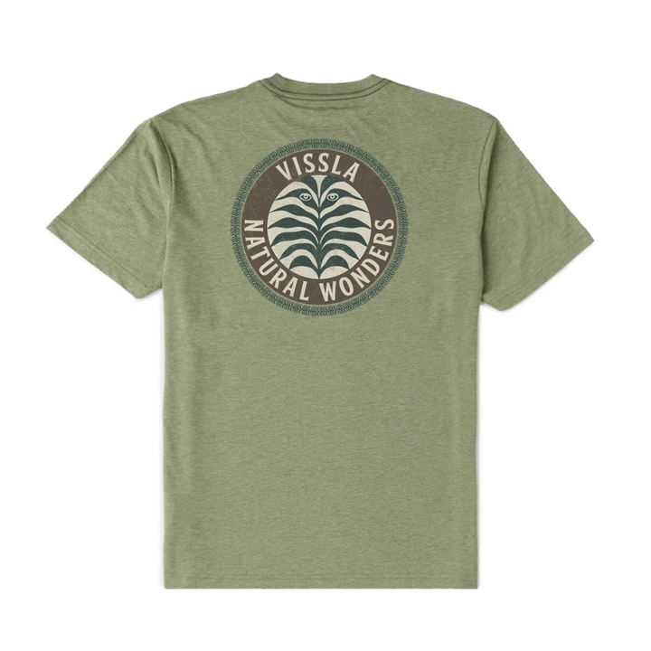 Vissla Natural Wonders Comp Lite Eco Drirelease T-Shirt - Sage Heather