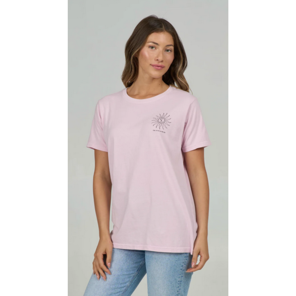 Salty Crew Zodiac Boyfriend Tee - rose