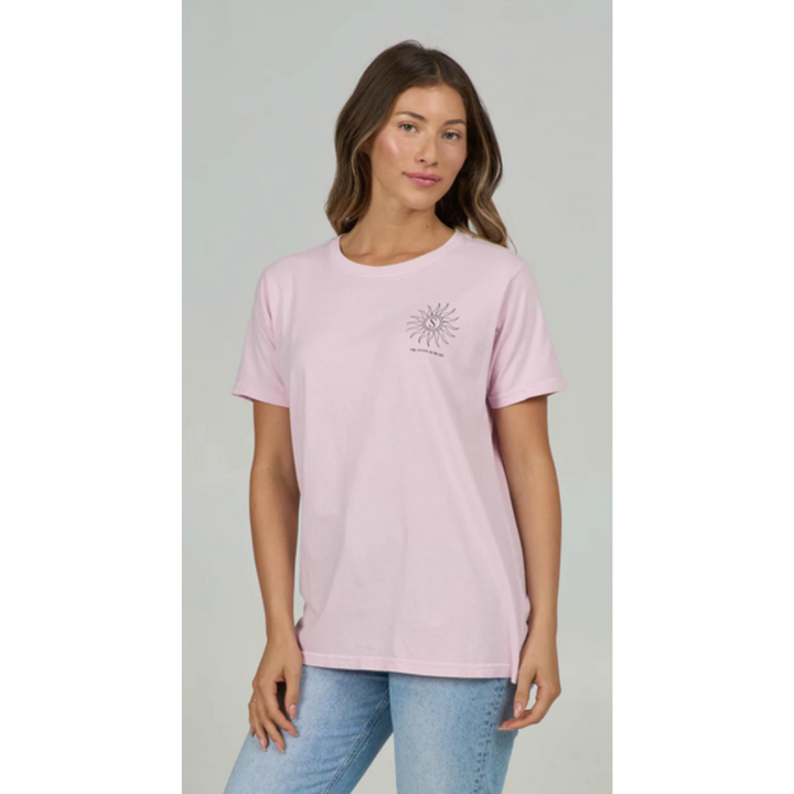 Salty Crew Zodiac Boyfriend Tee - rose