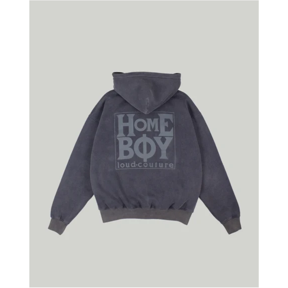 HomeBoy  OLD SCHOOL Hoooded Jacket Grey Washed