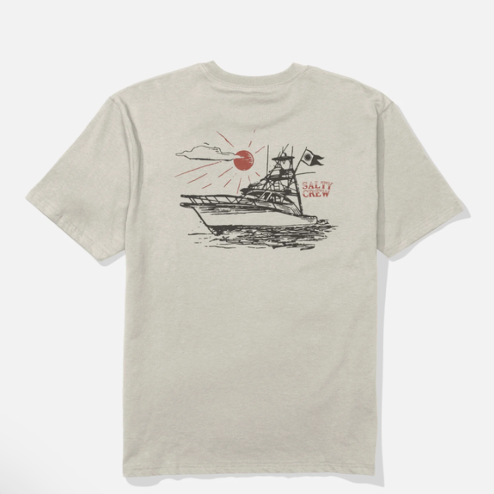 Salty Crew On Board Tee - Moonbeam Beige