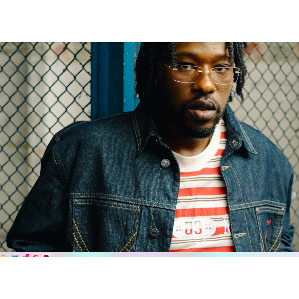 Karl Kani Jeans Jacke Cropped Denim - Blue