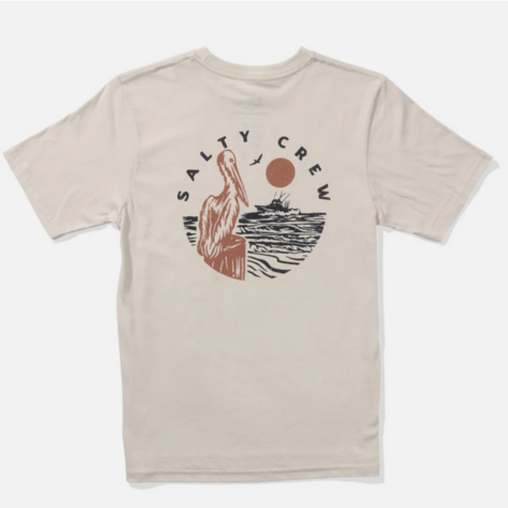 Salty Crew Stakeout T-Shirt Tee KIDS - Moonbeam Beige