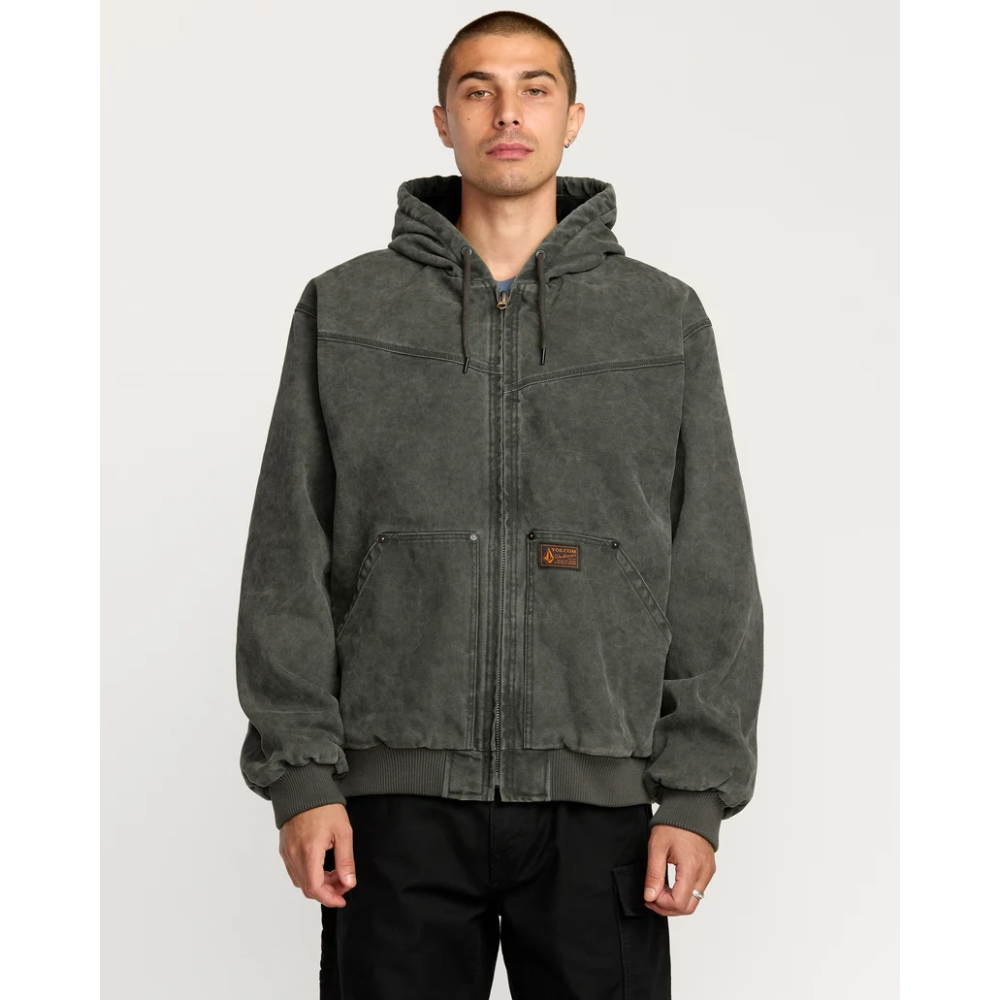 Volcom Hamilstorm Jacke - Rinsed Black Olive