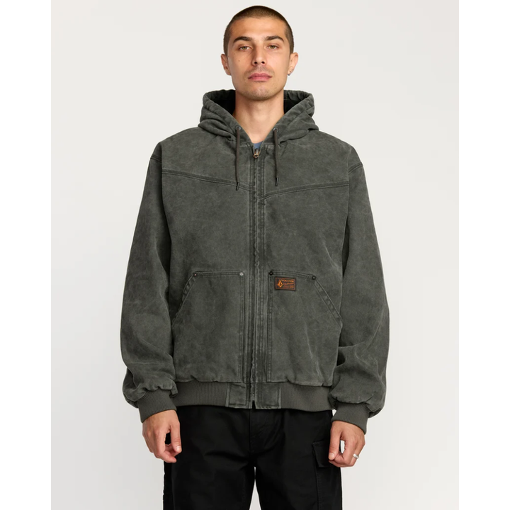 Volcom Hamilstorm Jacke - Rinsed Black Olive