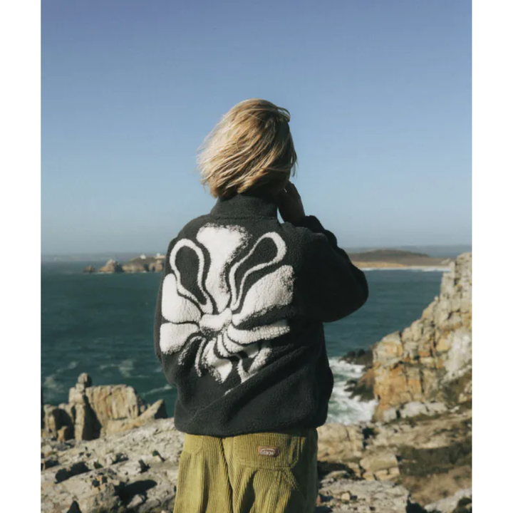 Oxbow Polar fleece WARPEDFLO - Black/White