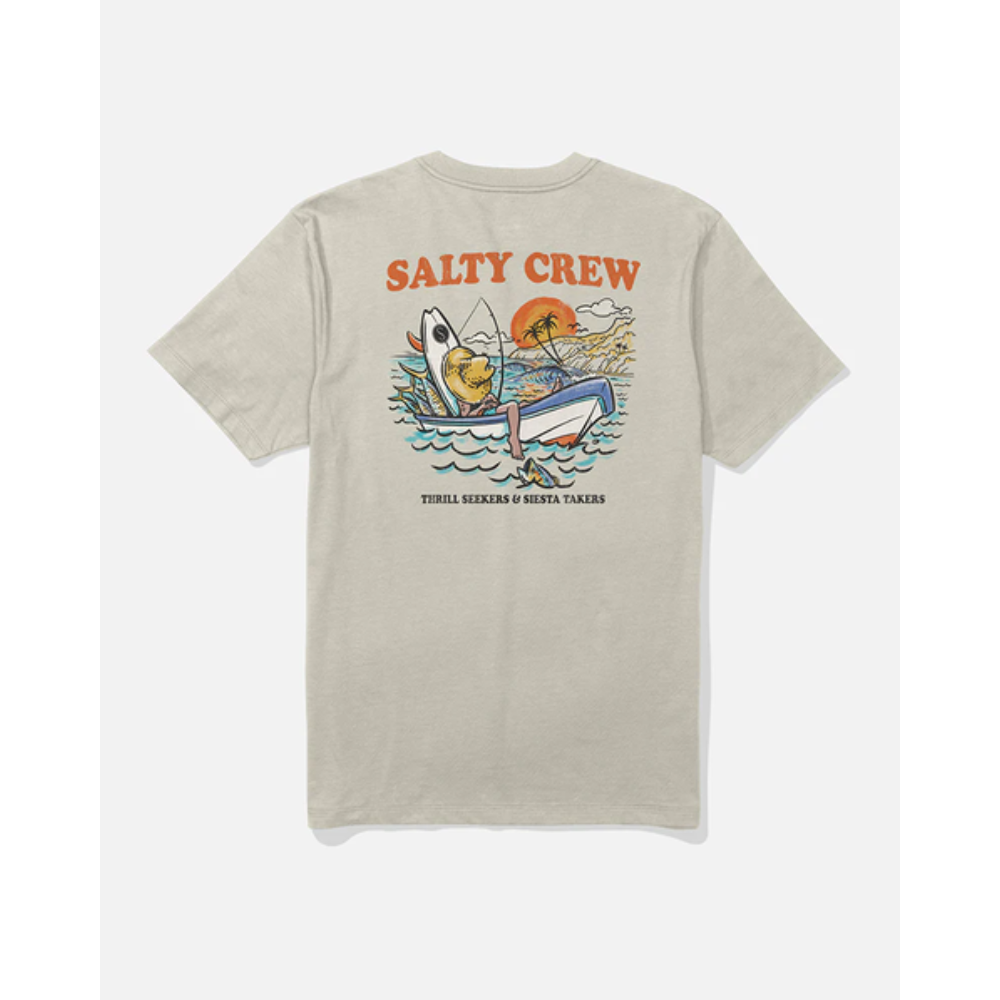 Salty Crew Down Time Ss Tee - Moonbeam