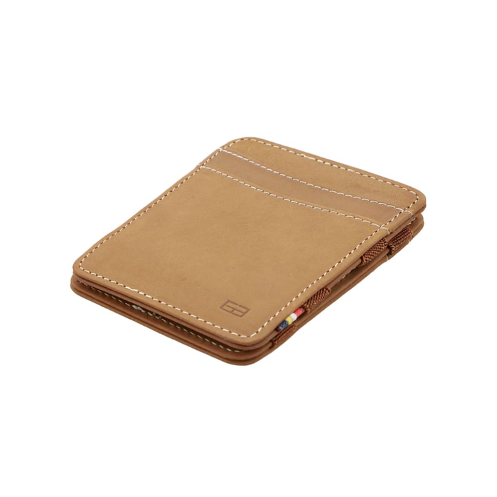 Garzini Magic Wallet - 8 Cards - Camel Brown