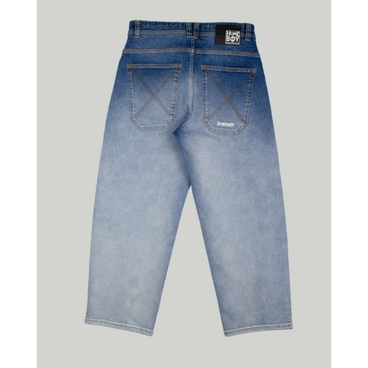 Homeboy MONSTER Fading Baggy Jeans Denim - Vintage Blue
