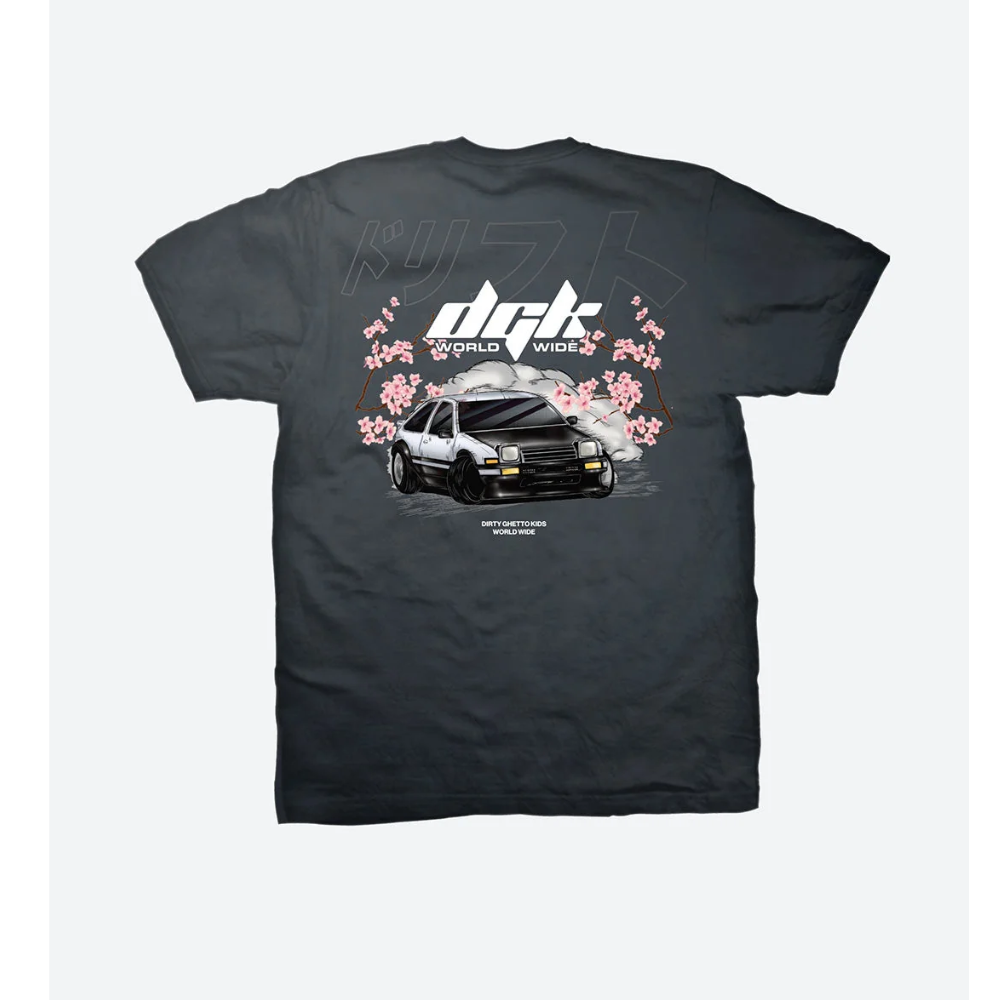 DGK  Kanji Drift Boxy T-Shirt - Vintage Black