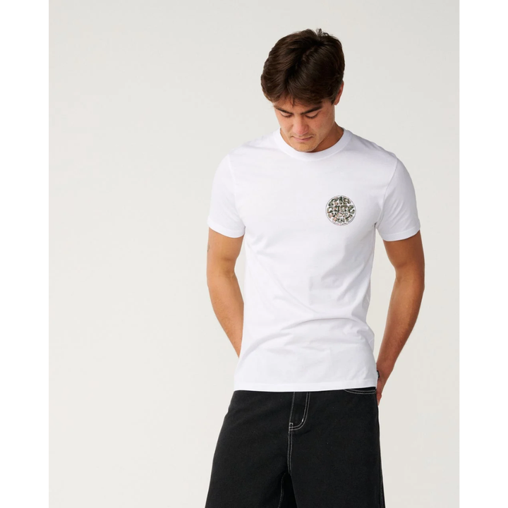 Ripcurl Wettie Passage Icon Standard Tee - White
