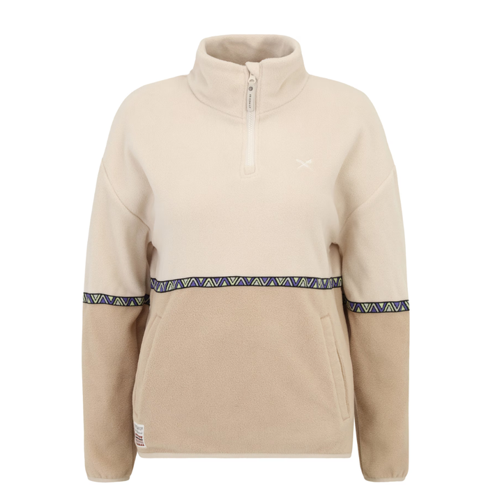 Iriedaily Holina Woman Fleece Zip Troyer - Khaki