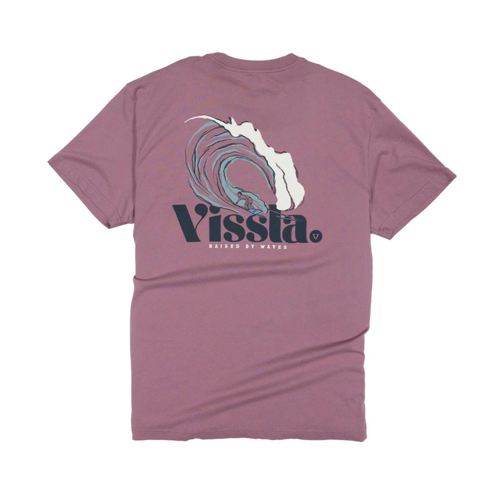 Vissla Raised T-Shirt Kurzarm - Plum