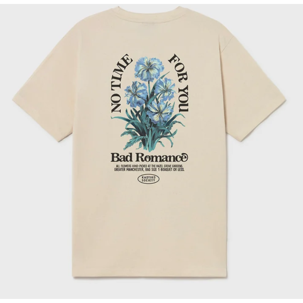 Kaotiko No Time For You Regular Fit T-Shirt - Tabacco Beige