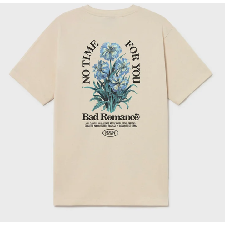 Kaotiko No Time For You Regular Fit T-Shirt - Tabacco Beige