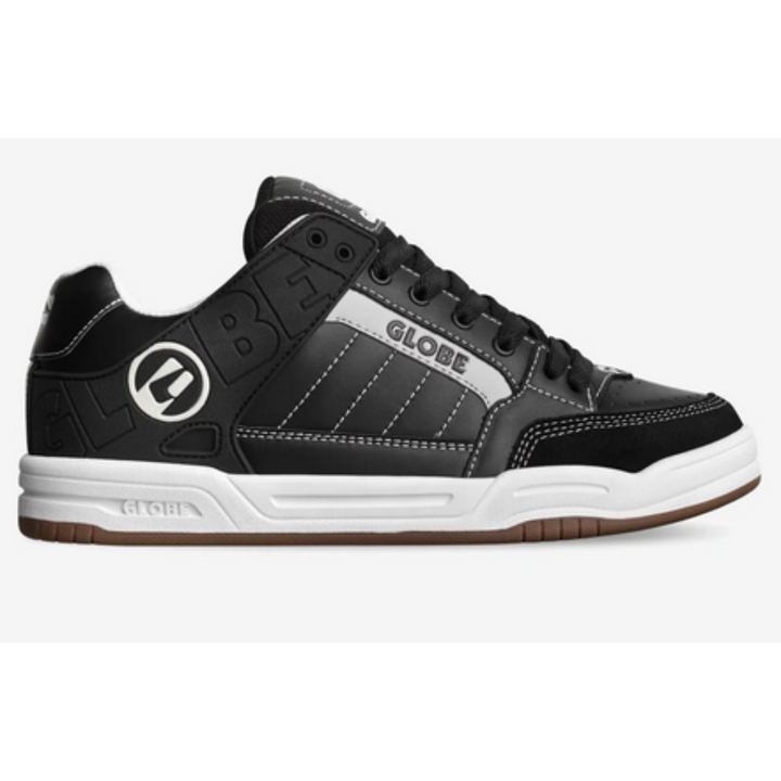 Globe Tilt Shoe - Black/White/Stitch