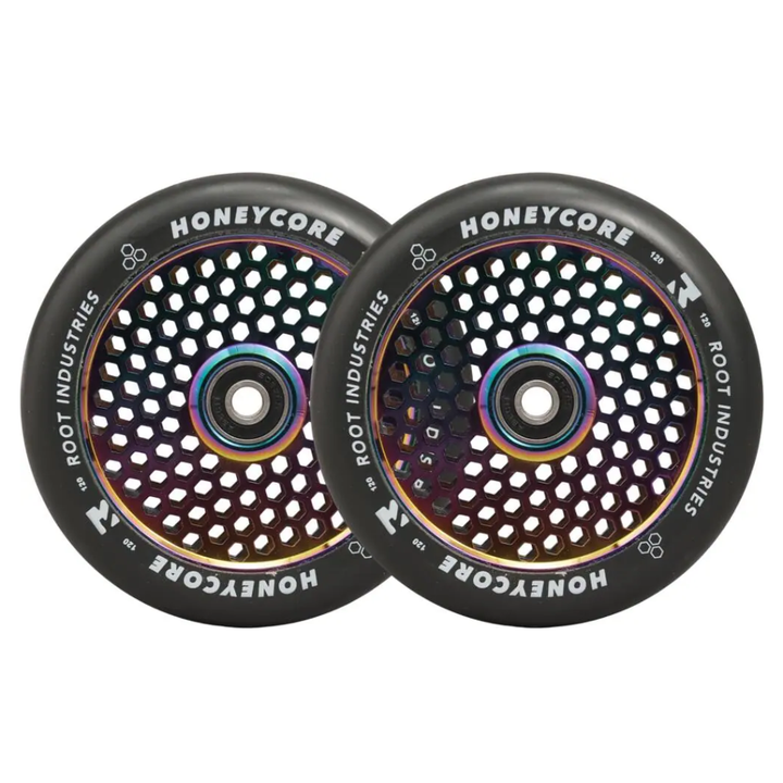 Root Honeycore 120mm Stunt Scooter Rollen 2 Stück Schwarz Oil