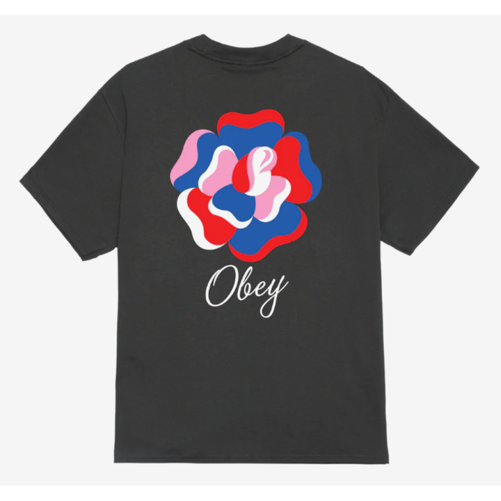 Obey PAPER ROSE CLASSIC T-SHIRT - Vintage Black