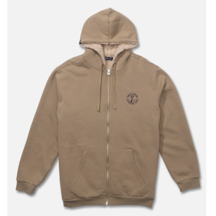 Salty Crew Coastal Sherpa Fleece Jacket - Khaki