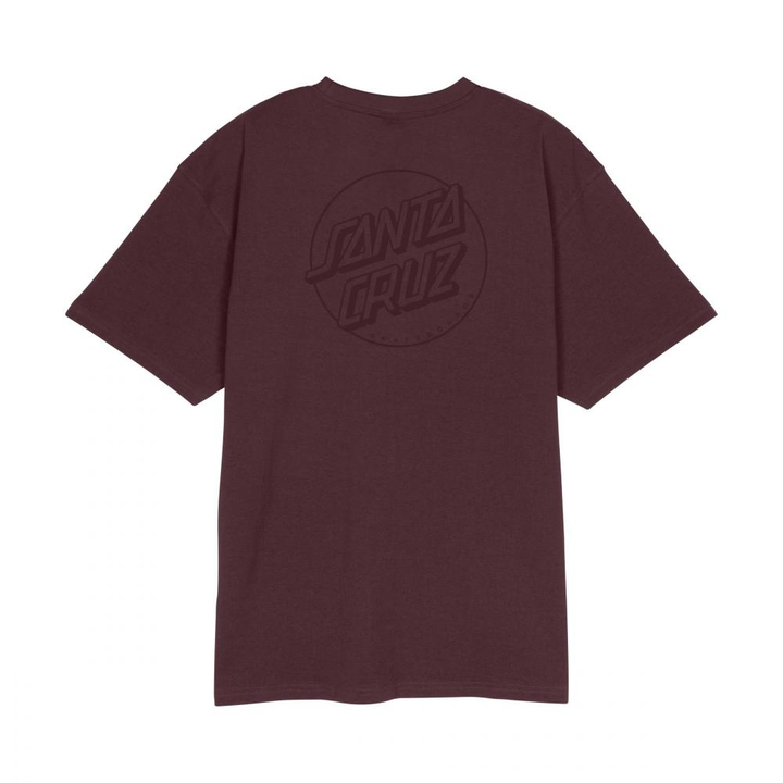 Santa Cruz Tonal Opus Dot Stripe T-Shirt - Dark Plum