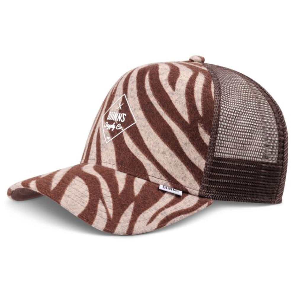Djinns Rubbertiger Stripes Trucker Cap HFT - Brown