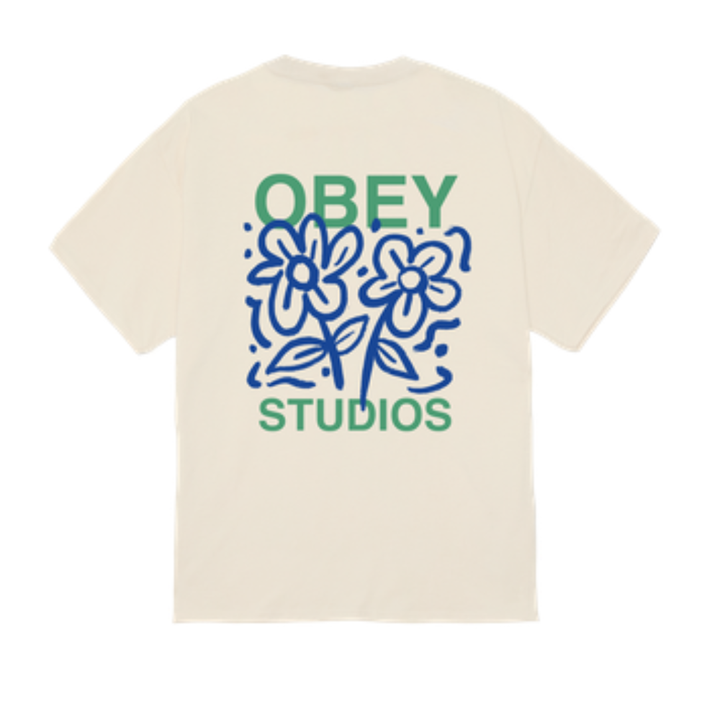 Obey Love in Viod T-Shirt - Cream