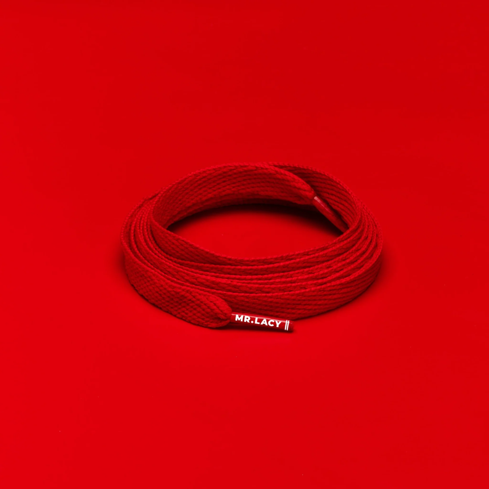 Mr. Lacy Flatties 130cm Laces - Red