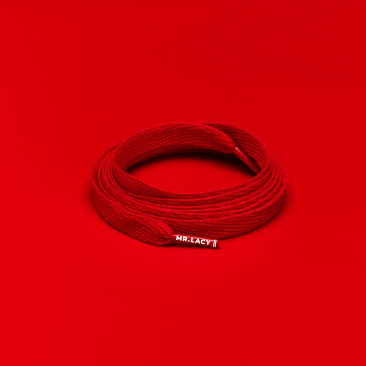 Mr. Lacy Flatties 130cm Laces - Red