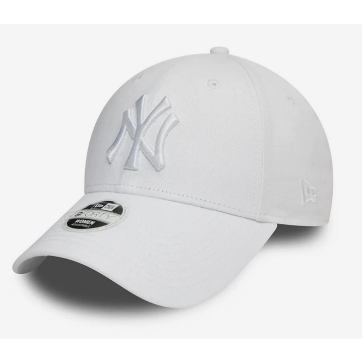 NewEra 4868 Weiße New York Yankees Essential Damen 9FORTY Verstellbare Cap - Weiß