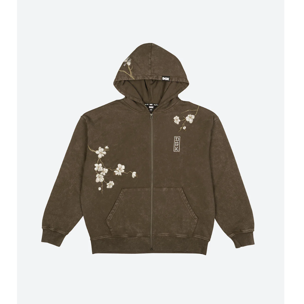 DGK Zion Zip Hoodie - Brown