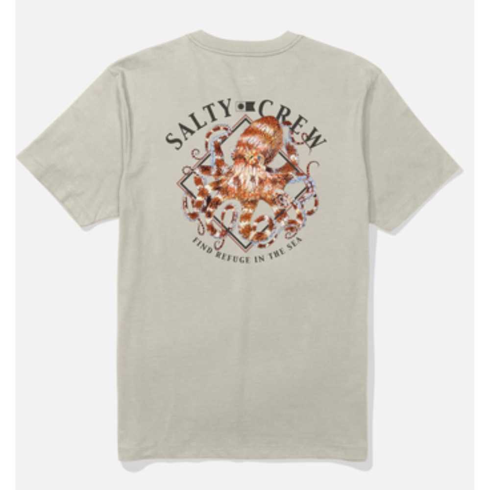 Salty Crew Octopod Ss Tee - Moonbeam