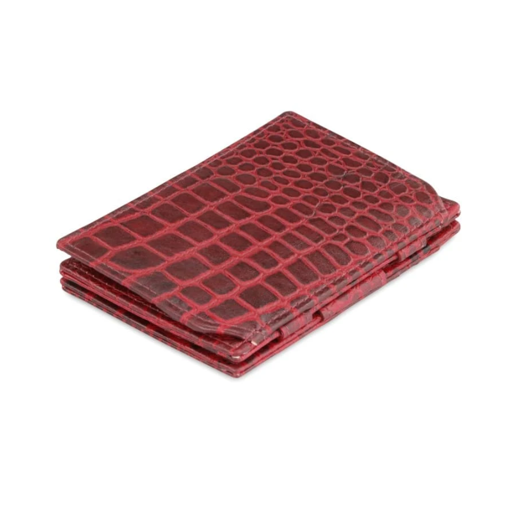 Garzini / Hunterson Essenzial Coin Magic Wallet 7 Cards - Croco Burgundy