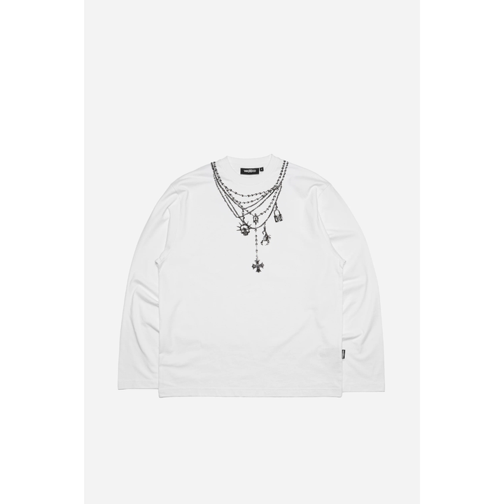Wasted Paris T-Shirt Manches Longues Faith - Black/White