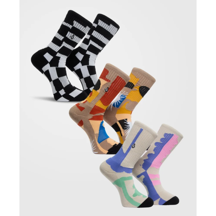 Volcom Carrau Print Mixer Socken (3 pack) - Multi