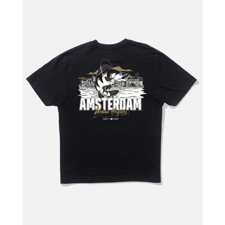 Salty Crew Amsterdam Urban Angler Tee - Black