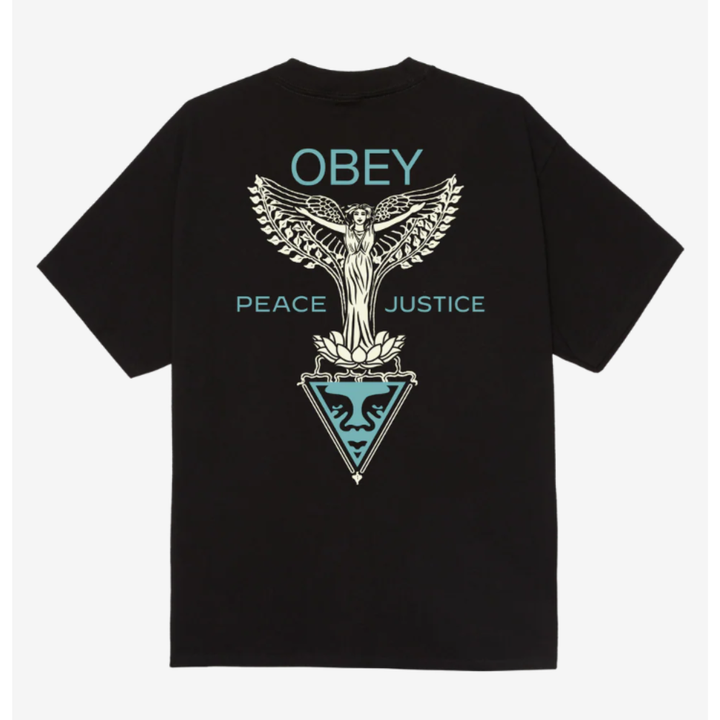 Obey NOUVEAU ANGEL CLASSIC T-SHIRT - Black