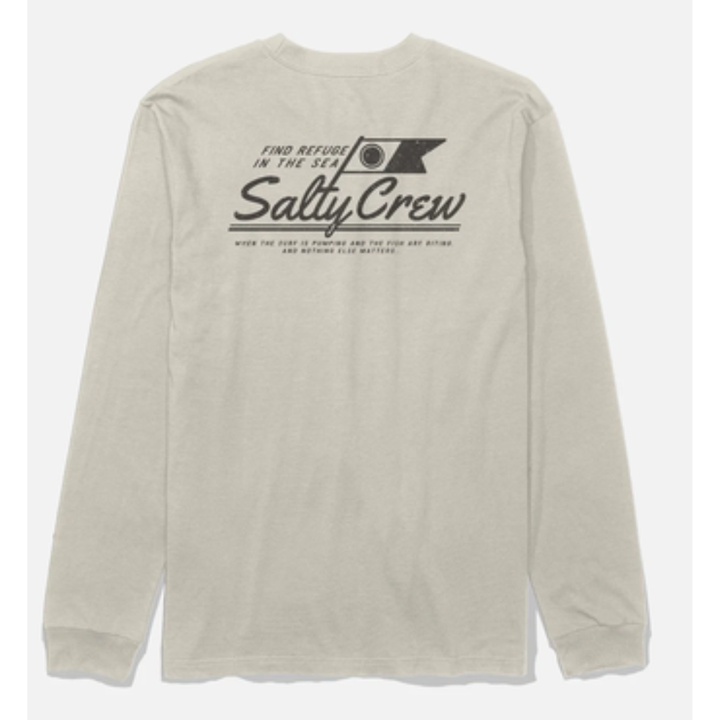 Salty Crew Original Ls Tee Langarm - Moonbeam Sand
