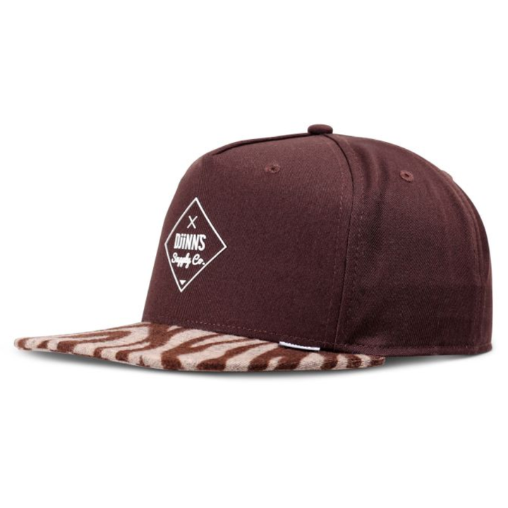 Djinns Rubbertigerstripes Rev. 5 Panel Snapback Cap - Brown